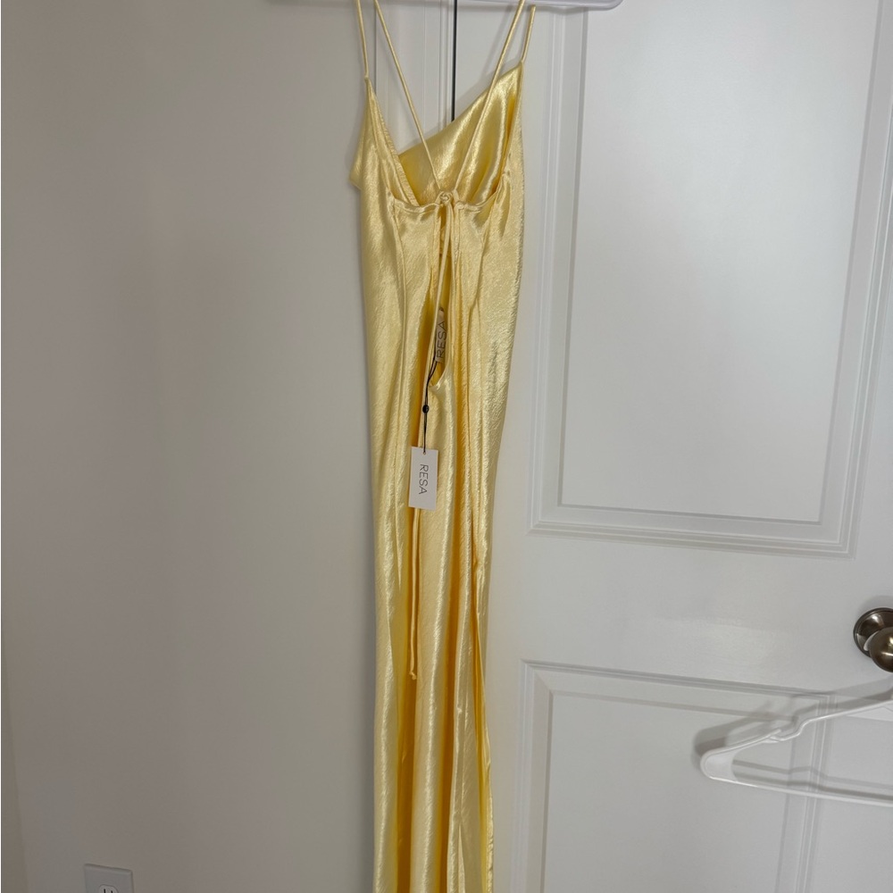 Resa River slip dress in butter yellow (NWT) - Picture 4 of 4